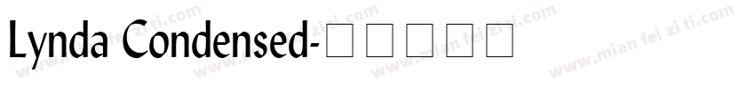 Lynda Condensed字体转换